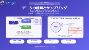 QC3 データの種類とサンプリングをわかりやすく解説 アイキャッチ画像