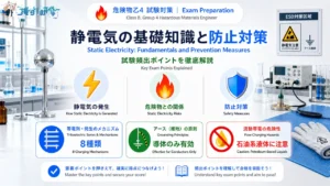危険物乙4 静電気の基礎知識と防止対策 アイキャッチ画像