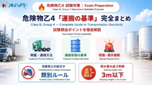 危険物乙4 運搬の基準を徹底解説 アイキャッチ画像