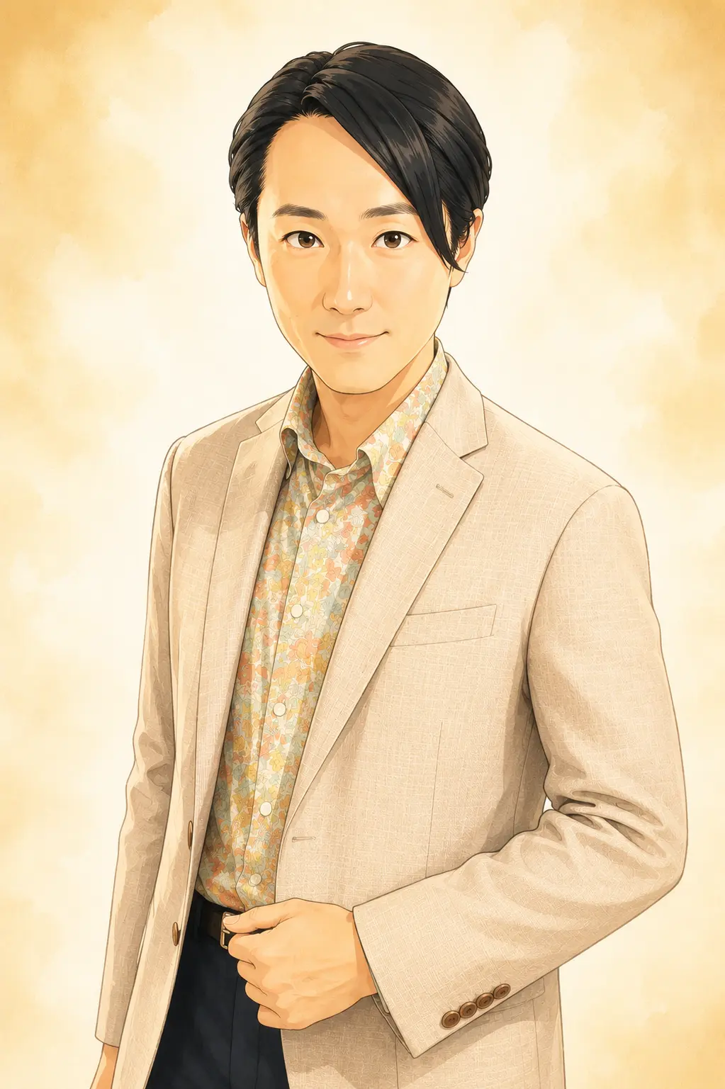 オスケン株式会社 代表取締役 片山正基 プロフィールイラスト アイキャッチ画像
