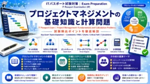 ITパスポート試験対策 - プロジェクトマネジメントの基礎知識と計算問題 アイキャッチ画像