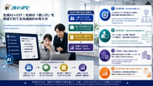 生成AI×OJT｜社員の「使い方」を現場で育てる育成設計の考え方　アイキャッチ画像